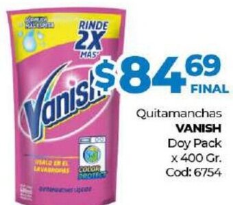 Diarco Vanish Quitamanchas Doy Pack x 400gr oferta