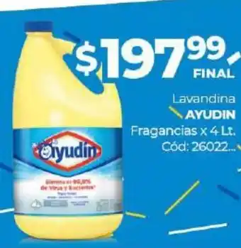 Diarco Ayudin Lavandina Fragrancias 4Lt oferta