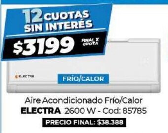 Diarco Electra Aire Acondicionado Frio/Calor 2600W oferta