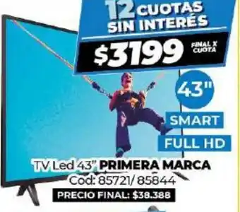 Diarco Primera Marca TV Led 43" oferta