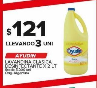 Carrefour Maxi Lavandina ayudin 2lt oferta