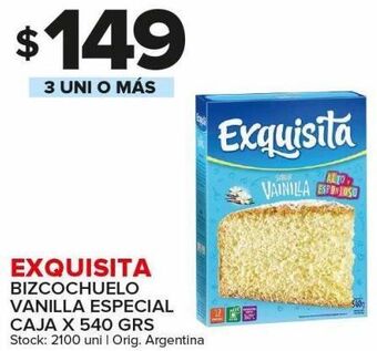 Carrefour Maxi Bizcochuelo exquisita 540g oferta