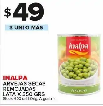 Carrefour Maxi Arvejas inalpa 350g oferta