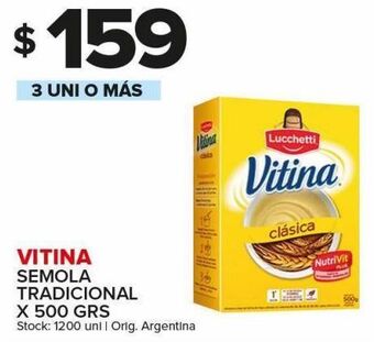 Carrefour Maxi Semola tradicional vitina lucchetti 500g oferta