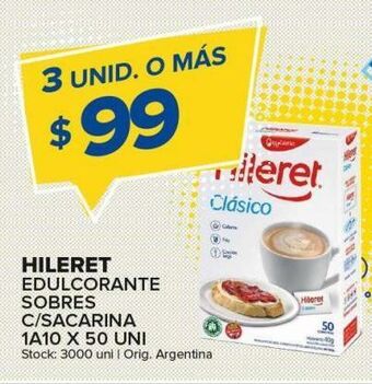 Carrefour Maxi Edulcorante hileret 50un oferta