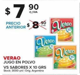 Carrefour Maxi Jugo en polvo verao oferta