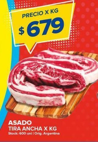 Carrefour Maxi Asado tira ancha kg oferta