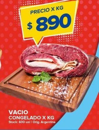 Carrefour Maxi Vacio congelado x kg oferta