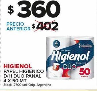 Carrefour Maxi Papel higiénico higienol oferta