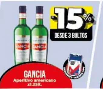 Supermayorista Vital 15% Gancia Aperitivo Americano x 1.28lt. oferta