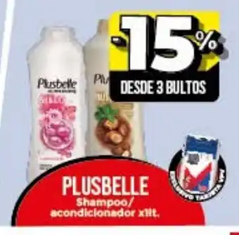 Supermayorista Vital 15% Plusbelle Shampoo/Acondicionador x1lt. oferta