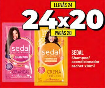 Supermayorista Vital Sedal Shampoo/Acondicionador Sachet x10ml oferta