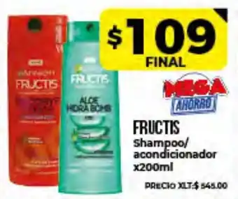 Supermayorista Vital Garnier Fructis Shampoo/Acondicionador x200ml oferta