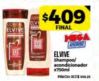 Supermayorista Vital Elvive Shampoo / Acondicionador x750ml oferta