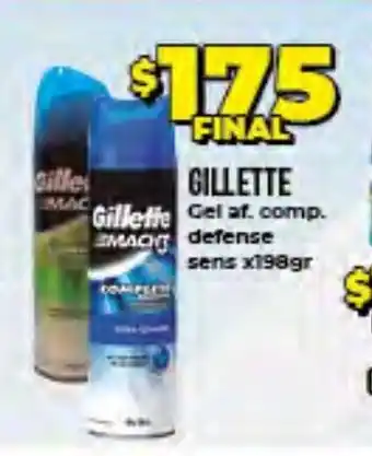 Supermayorista Vital Gillette Gel Af. Comp. Defense Sens x198gr oferta