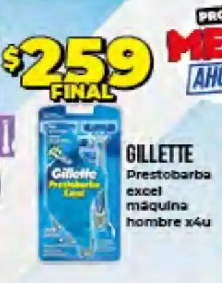 Supermayorista Vital Gillette Prestobarba Excel Máquina Hombre x4u oferta