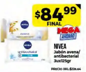 Supermayorista Vital Nivea Jabón Avena/Antibacterial 3ux125gr oferta