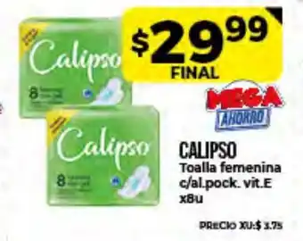 Supermayorista Vital Calipso Toalla Femenina c/al. pock. Vit.E x8u oferta