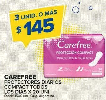 Carrefour Maxi Protectores femeninos carefree 20u oferta