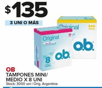 Carrefour Maxi Tampones ob 8un oferta
