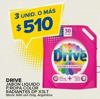 Carrefour Maxi Jabón líquido drive 3lt oferta