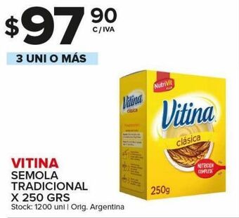 Carrefour Maxi Semola tradicional vitina lucchetti 500g oferta