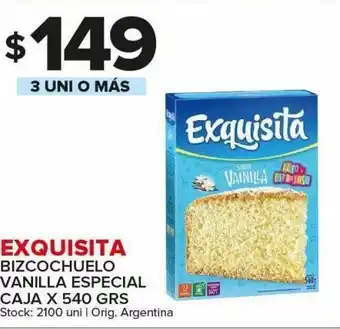 Carrefour Maxi Bizcochuelo vainilla especial exquisita oferta