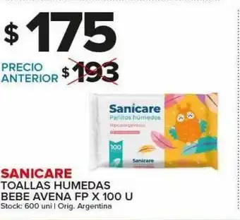 Carrefour Maxi Sanicare toallas humedas oferta