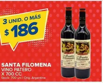 Carrefour Maxi Vino patero santa filomena oferta