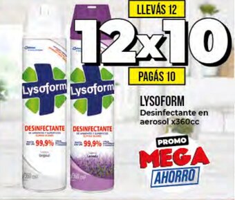 Supermayorista Vital Lysoform Desinfectante en Aerosol x360cc oferta
