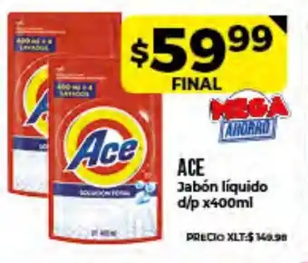 Supermayorista Vital Ace Jabón Líquido d/p x400ml oferta