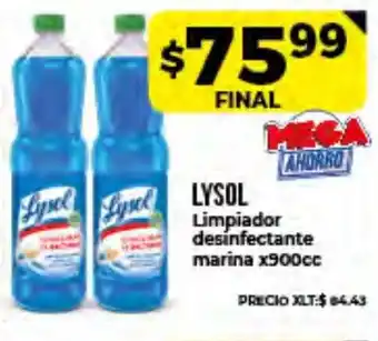Supermayorista Vital Lysol Limpiador Desinfectante Marina x900cc oferta