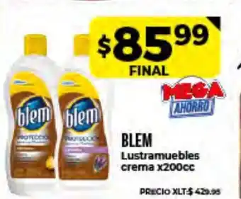 Supermayorista Vital Blem Lustramuebles Crema x200cc oferta