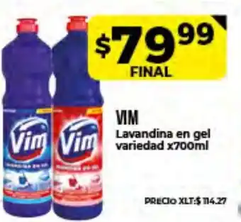 Supermayorista Vital Vim Lavandina en gel variedad x700ml oferta