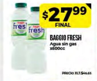 Supermayorista Vital Baggio Fresh Agua sin gas x600cc oferta