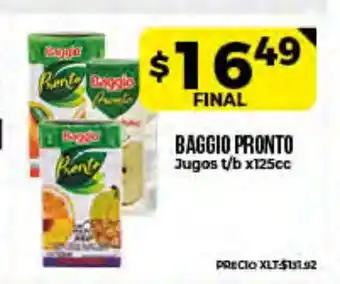 Supermayorista Vital Baggio Pronto Jugos t/b x125cc oferta