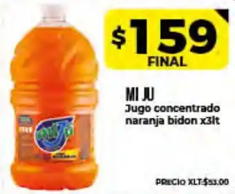 Supermayorista Vital Mi Ju Jugo Concentrado Naranja Bidon x3lt oferta