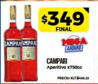 Supermayorista Vital Campari Aperitivo x750cc oferta