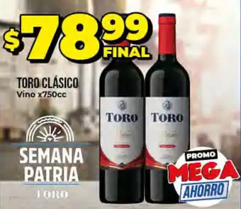 Supermayorista Vital Toro Clásico Vino x750cc oferta
