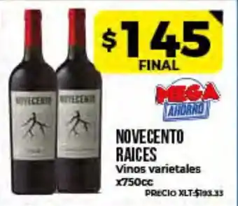 Supermayorista Vital Novecento Raices Vinos Varietales x750cc oferta