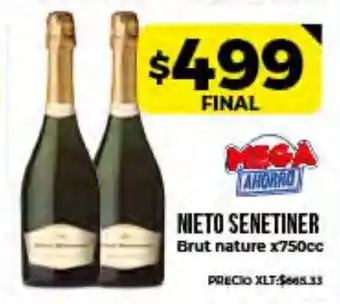 Supermayorista Vital Nieto Senetiner Brut Nature x750cc oferta