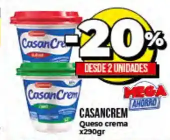 Supermayorista Vital 20% La Serenisima Casancrem Queso Crema x290gr oferta