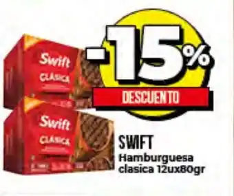 Supermayorista Vital 15% Swift Hamburguesa clasica 12ux80gr oferta