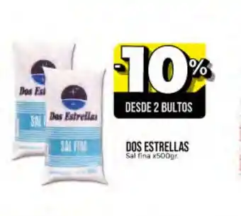 Supermayorista Vital 10% Dos Estrellas Sal Fina x500gr oferta