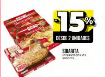 Supermayorista Vital 15% Sibarita Pizzas Todos los Sabores oferta