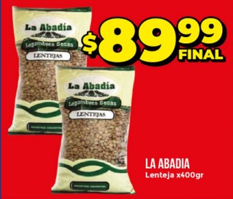 Supermayorista Vital La Abadia Lenteja x400gr oferta