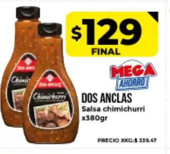 Supermayorista Vital Dos Anclas Salsa Chimichurri x380gr oferta