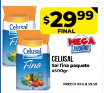 Supermayorista Vital Celusal Sal Fina paquete x500gr oferta