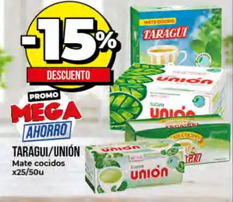 Supermayorista Vital 15% Descuento Taragüi/Unión Mate Cocidos x25/50u oferta