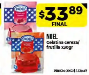 Supermayorista Vital Noel Gelatina Cereza/Frutilla x30gr oferta